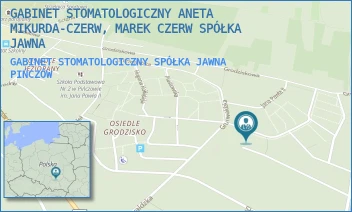 GABINET STOMATOLOGICZNY SPÓŁKA JAWNA - GABINET STOMATOLOGICZNY ANETA MIKURDA-CZERW, MAREK CZERW SPÓŁKA JAWNA - SIKORSKIEGO 2F,  PIŃCZÓW