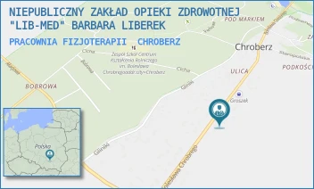 PRACOWNIA FIZJOTERAPII - NIEPUBLICZNY ZAKŁAD OPIEKI ZDROWOTNEJ "LIB-MED" BARBARA LIBEREK - CHROBREGO 20,  CHROBERZ