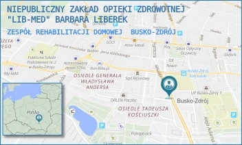 ZESPÓŁ REHABILITACJI DOMOWEJ - NIEPUBLICZNY ZAKŁAD OPIEKI ZDROWOTNEJ "LIB-MED" BARBARA LIBEREK - MIKOŁAJA KOPERNIKA 12,  BUSKO-ZDRÓJ