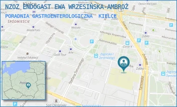 PORADNIA GASTROENTEROLOGICZNA - NZOZ ENDOGAST EWA WRZESIŃSKA-AMBROŻ - ZAGÓRSKA 24/26,  KIELCE