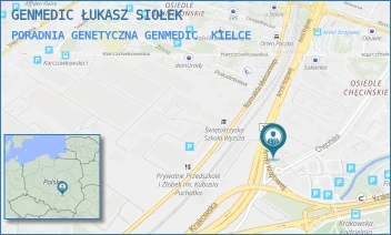 PORADNIA GENETYCZNA GENMEDIC - GENMEDIC ŁUKASZ SIOŁEK - CHĘCIŃSKA 40A,  KIELCE