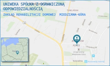 ZAKŁAD REHABILITACJI DOMOWEJ - UNIWEKA SPÓŁKA Z OGRANICZONĄ ODPOWIEDZIALNOŚCIĄ - URZĘDNICZA 11A,  MIEDZIANA GÓRA