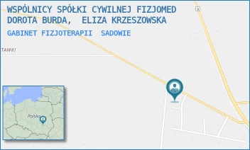 GABINET FIZJOTERAPII - WSPÓLNICY SPÓŁKI CYWILNEJ FIZJOMED DOROTA BURDA,  ELIZA KRZESZOWSKA - 131,  SADOWIE