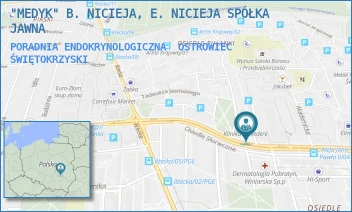PORADNIA ENDOKRYNOLOGICZNA - "MEDYK" B. NICIEJA, E. NICIEJA SPÓŁKA JAWNA - JANA PAWŁA II 7A,  OSTROWIEC ŚWIĘTOKRZYSKI