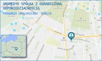 PORADNIA UROLOGICZNA - UROMEDYK SPÓŁKA Z OGRANICZONĄ ODPOWIEDZIALNOŚCIĄ - WAPIENNIKOWA 2,  KIELCE