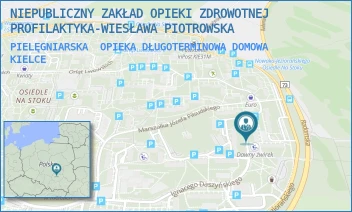 PIELĘGNIARSKA  OPIEKA DŁUGOTERMINOWA DOMOWA - NIEPUBLICZNY ZAKŁAD OPIEKI ZDROWOTNEJ PROFILAKTYKA-WIESŁAWA PIOTROWSKA - J.N.JEZIORAŃSKIEGO 137,  KIELCE