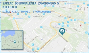 DZIAŁ FIZJOTERAPII - ZAKŁAD DOSKONALENIA ZAWODOWEGO W KIELCACH - WOJSKA POLSKIEGO 15,  STARACHOWICE