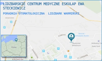 PORADNIA STOMATOLOGICZNA - LIDZBARSKIE CENTRUM MEDYCZNE ESKULAP EWA STECKIEWICZ - ALEKSANDRA ŚWIĘTOCHOWSKIEGO 7B,  LIDZBARK WARMIŃSKI