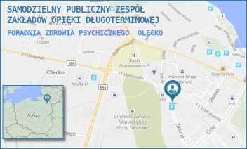 PORADNIA ZDROWIA PSYCHICZNEGO - SAMODZIELNY PUBLICZNY ZESPÓŁ ZAKŁADÓW OPIEKI DŁUGOTERMINOWEJ - 11 LISTOPADA 23,  OLECKO