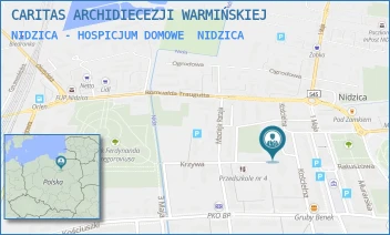 NIDZICA - HOSPICJUM DOMOWE - CARITAS ARCHIDIECEZJI WARMIŃSKIEJ - MŁYNARSKA 12,  NIDZICA