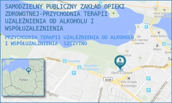 PRZYCHODNIA TERAPII UZALEŻNIENIA OD ALKOHOLU I WSPÓŁUZALŻNIENIA - SAMODZIELNY PUBLICZNY ZAKŁAD OPIEKI ZDROWOTNEJ-PRZYCHODNIA TERAPII UZALEŻNIENIA OD ALKOHOLU I WSPÓŁUZALEZNIENIA - KOŚCIUSZKI 20,  SZCZYTNO