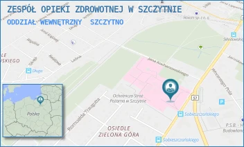 ODDZIAŁ WEWNĘTRZNY - ZESPÓŁ OPIEKI ZDROWOTNEJ W SZCZYTNIE - M.C. SKŁODOWSKIEJ 12,  SZCZYTNO