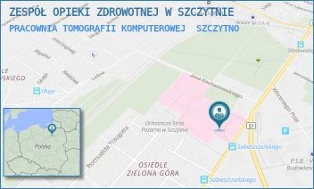 PRACOWNIA TOMOGRAFII KOMPUTEROWEJ - ZESPÓŁ OPIEKI ZDROWOTNEJ W SZCZYTNIE - M.C. SKŁODOWSKIEJ 12,  SZCZYTNO