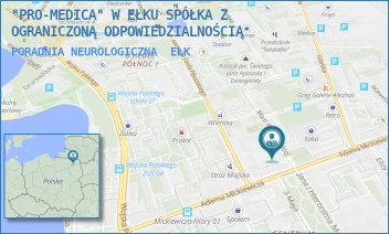 PORADNIA NEUROLOGICZNA - "PRO-MEDICA" W EŁKU SPÓŁKA Z OGRANICZONĄ ODPOWIEDZIALNOŚCIĄ - KONOPNICKIEJ 1,  EŁK