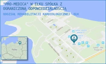 ODDZIAŁ REHABILITACJI KARDIOLOGICZNEJ - "PRO-MEDICA" W EŁKU SPÓŁKA Z OGRANICZONĄ ODPOWIEDZIALNOŚCIĄ - BARANKI 24,  EŁK