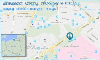 ODDZIAŁ DERMATOLOGICZNY - WOJEWÓDZKI SZPITAL ZESPOLONY W ELBLĄGU - KRÓLEWIECKA 146,  ELBLĄG