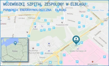 PORADNIA ENDOKRYNOLOGICZNA - WOJEWÓDZKI SZPITAL ZESPOLONY W ELBLĄGU - KRÓLEWIECKA 146,  ELBLĄG