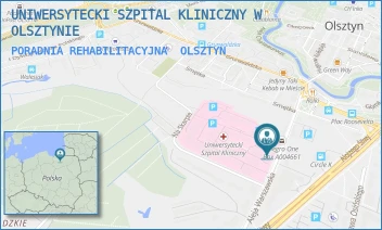 PORADNIA REHABILITACYJNA - UNIWERSYTECKI SZPITAL KLINICZNY W OLSZTYNIE - ALEJA WARSZAWSKA 30,  OLSZTYN