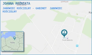 JANOWIEC KOŚCIELNY - GABINET - JOANNA ROŻNIATA - OŚRODEK ZDROWIA --/149,  JANOWIEC KOŚCIELNY