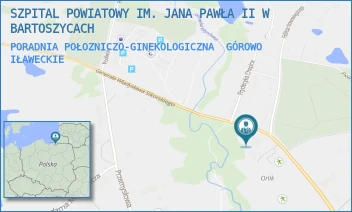 PORADNIA POŁOZNICZO-GINEKOLOGICZNA - SZPITAL POWIATOWY IM. JANA PAWŁA II W BARTOSZYCACH - SIKORSKIEGO 19,  GÓROWO IŁAWECKIE