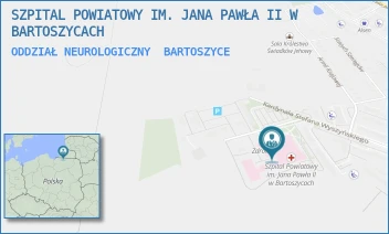 ODDZIAŁ NEUROLOGICZNY - SZPITAL POWIATOWY IM. JANA PAWŁA II W BARTOSZYCACH - WYSZYŃSKIEGO 11,  BARTOSZYCE