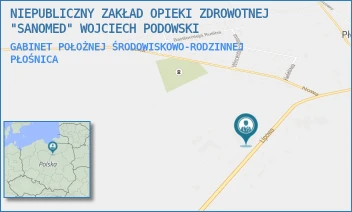 GABINET POŁOŻNEJ ŚRODOWISKOWO-RODZINNEJ - NIEPUBLICZNY ZAKŁAD OPIEKI ZDROWOTNEJ "SANOMED" WOJCIECH PODOWSKI - LIPOWA 6,  PŁOŚNICA