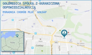 PORADNIA CHORÓB PŁUC - GOLDMEDICA SPÓŁKA Z OGRANICZONĄ ODPOWIEDZIALNOŚCIĄ - SŁONECZNA 7,  GOŁDAP