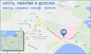 ODDZIAŁ CHIRURGII OGÓLNEJ - SZPITAL POWIATOWY W KĘTRZYNIE - M.C. SKŁODOWSKIEJ 2,  KĘTRZYN
