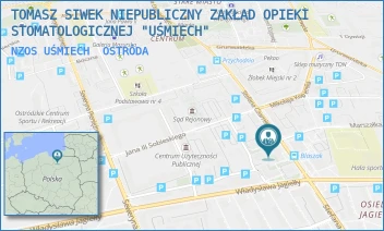 NZOS UŚMIECH - TOMASZ SIWEK NIEPUBLICZNY ZAKŁAD OPIEKI STOMATOLOGICZNEJ "UŚMIECH" - JANA III SOBIESKIEGO 3C/1,  OSTRÓDA