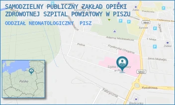 ODDZIAŁ NEONATOLOGICZNY - SAMODZIELNY PUBLICZNY ZAKŁAD OPIEKI ZDROWOTNEJ SZPITAL POWIATOWY W PISZU - SIENKIEWICZA 2,  PISZ
