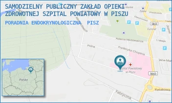 PORADNIA ENDOKRYNOLOGICZNA - SAMODZIELNY PUBLICZNY ZAKŁAD OPIEKI ZDROWOTNEJ SZPITAL POWIATOWY W PISZU - HENRYKA SIENKIEWICZA 4,  PISZ