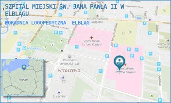 PORADNIA LOGOPEDYCZNA - SZPITAL MIEJSKI ŚW. JANA PAWŁA II W ELBLĄGU - KOMEŃSKIEGO 35,  ELBLĄG