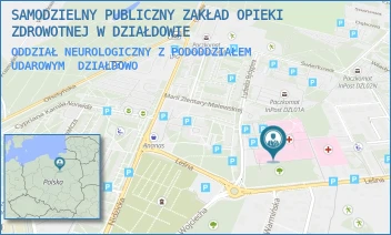 ODDZIAŁ NEUROLOGICZNY Z PODODDZIAŁEM UDAROWYM - SAMODZIELNY PUBLICZNY ZAKŁAD OPIEKI ZDROWOTNEJ W DZIAŁDOWIE - LEŚNA 1,  DZIAŁDOWO