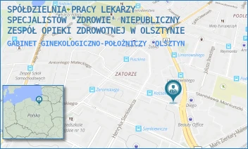 GABINET GINEKOLOGICZNO-POŁOŻNICZY - SPÓŁDZIELNIA PRACY LEKARZY SPECJALISTÓW "ZDROWIE' NIEPUBLICZNY ZESPÓŁ OPIEKI ZDROWOTNEJ W OLSZTYNIE - LIMANOWSKIEGO 17/19,  OLSZTYN