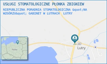 NIEPUBLICZNA PORADNIA STOMATOLOGICZNA "NA WZGÓRZU" GABINET W LUTRACH - USŁUGI STOMATOLOGICZNE PŁONKA ZBIGNIEW - LUTRY 11,  LUTRY