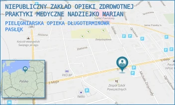PIELĘGNIARSKA OPIEKA DŁUGOTERMINOWA - NIEPUBLICZNY ZAKŁAD OPIEKI ZDROWOTNEJ PRAKTYKI MEDYCZNE NADZIEJKO MARIAN - PL. GRUNWALDZKI 8,  PASŁĘK