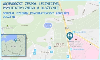 ODDZIAŁ DZIENNY PSYCHIATRYCZNY (OGÓLNY) - WOJEWÓDZKI ZESPÓŁ LECZNICTWA PSYCHIATRYCZNEGO W OLSZTYNIE - WOJSKA POLSKIEGO 35,  OLSZTYN
