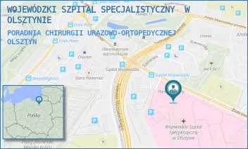 PORADNIA CHIRURGII URAZOWO-ORTOPEDYCZNEJ - WOJEWÓDZKI SZPITAL SPECJALISTYCZNY  W OLSZTYNIE - ŻOŁNIERSKA 18,  OLSZTYN