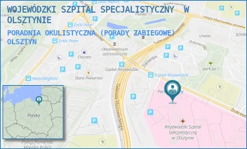 PORADNIA OKULISTYCZNA (PORADY ZABIEGOWE) - WOJEWÓDZKI SZPITAL SPECJALISTYCZNY  W OLSZTYNIE - ŻOŁNIERSKA 18,  OLSZTYN