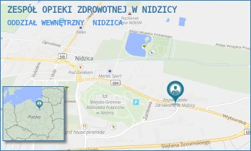 ODDZIAŁ WEWNĘTRZNY - ZESPÓŁ OPIEKI ZDROWOTNEJ W NIDZICY - MICKIEWICZA 25,  NIDZICA