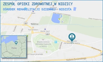 OŚRODEK REHABILITACJI DZIENNEJ - ZESPÓŁ OPIEKI ZDROWOTNEJ W NIDZICY - MICKIEWICZA 25,  NIDZICA
