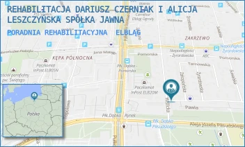 PORADNIA REHABILITACYJNA - REHABILITACJA DARIUSZ CZERNIAK I ALICJA LESZCZYŃSKA SPÓŁKA JAWNA - WIŚLICKA 4,  ELBLĄG