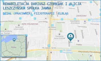 DZIAŁ (PRACOWNIA) FIZJOTERAPII - REHABILITACJA DARIUSZ CZERNIAK I ALICJA LESZCZYŃSKA SPÓŁKA JAWNA - WIŚLICKA 4,  ELBLĄG