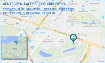 INDYWIDUALNA PRAKTYKA LEKARSKA AGNIESZKA KACPERCZYK-GODLEWSKA - AGNIESZKA KACPERCZYK-GODLEWSKA - PIŁSUDSKIEGO 42,  OLSZTYN