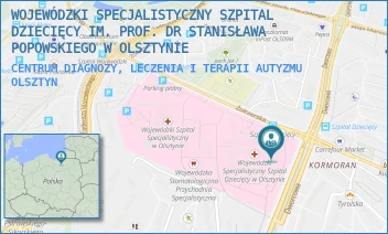 CENTRUM DIAGNOZY, LECZENIA I TERAPII AUTYZMU - WOJEWÓDZKI SPECJALISTYCZNY SZPITAL DZIECIĘCY IM. PROF. DR STANISŁAWA POPOWSKIEGO W OLSZTYNIE - ŻOŁNIERSKA 18 A,  OLSZTYN
