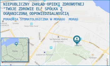 PORADNIA STOMATOLOGICZNA W MORĄGU - NIEPUBLICZNY ZAKŁAD OPIEKI ZDROWOTNEJ "TWOJE ZDROWIE EL" SPÓŁKA Z OGRANICZONĄ ODPOWIEDZIALNOŚCIĄ - WARMIŃSKA 23,  MORĄG