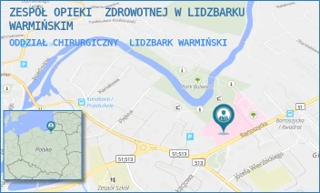 ODDZIAŁ CHIRURGICZNY - ZESPÓŁ OPIEKI  ZDROWOTNEJ W LIDZBARKU WARMIŃSKIM - BARTOSZYCKA 3,  LIDZBARK WARMIŃSKI