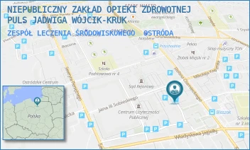 ZESPÓŁ LECZENIA ŚRODOWISKOWEGO - PULS SPÓŁKA Z OGRANICZONĄ ODPOWIEDZIALNOŚCIĄ - JANA III SOBIESKIEGO 3C/62,  OSTRÓDA