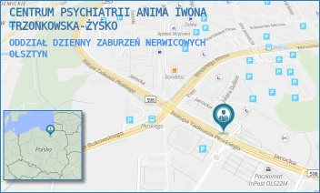 ODDZIAŁ DZIENNY ZABURZEŃ NERWICOWYCH - CENTRUM PSYCHIATRII ANIMA IWONA TRZONKOWSKA-ŻYŚKO - JAROCKA 86,  OLSZTYN