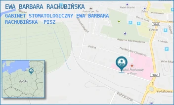 GABINET STOMATOLOGICZNY EWA BARBARA RACHUBIŃSKA - EWA BARBARA RACHUBIŃSKA - SIENKIEWICZA 4,  PISZ